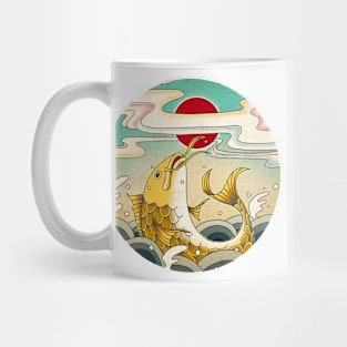 Minhwa: Jumping Carp A Type (Korean traditional/folk art) Mug